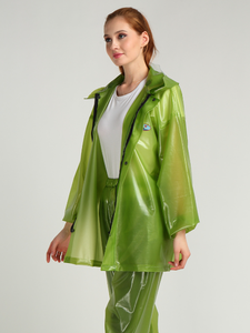 Thickened PVC <strong>Rain</strong> <strong>Coat</strong> Waterproof Vulcanization <strong>Rubberized</strong> Terno Raincoat <strong>Rain</strong> Suit With Big Brim Jas Hujan PVC Raincoat - Product Image 3
