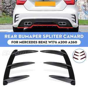 1 Par de Alerones Traseros Negros con Diseño para Mercedes Benz W176 A200 A250 A260 A45 A160 A180 AMG - Product Image 1