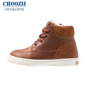 Wuchozii-bottines en cuir pour enfants, chaussures chaudes, bottines de neige, avec lacets, en coton, à la mode, vente en gros - Product Image 2