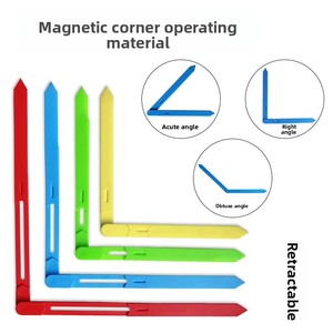 Ángulo Magnético Angular Reconfigurable, Giratorio 360 Grados, Móvil, para Demostraciones, con Cambio <span class=keywords><strong>de</strong></span> Ángulo, <span class=keywords><strong>de</strong></span> Gran Tamaño, para Matemáticas <span class=keywords><strong>de</strong></span> <span class=keywords><strong>Primaria</strong></span> - Product Image 1