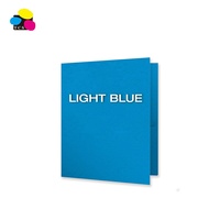 Carpeta de archivos de papel en relieve azul oscuro tamaño carta marca china con 3 sujetadores colores vivos dos bolsillos para suministros de oficina