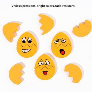 Erken Eğitici Oyuncaklar İfade Yumurta Yüz Çevirme Eşleştirme Bebek Zihinsel Stimülasyon Ebeveyn-Çocuk Etkileşimi Ahşap Oyuncak - Product Image 4