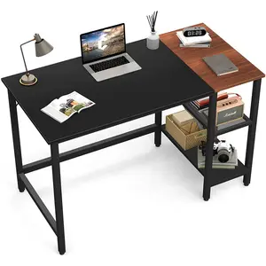 מאגמה מודרני L צורת בית משרד ריהוט פינת מחשב שולחנות עץ מחשב נייד שולחן עם כוננית