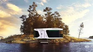 Precio de fabricación profesional Casa ensamblada Camping Tiny Mobile Portable Prefabricado Space Capsule Container House Hotel - Product Image 5