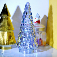 Lustre LED de Noël Lumineux avec Verre Transparent Couleur Personnalisée pour la Décoration de la Maison