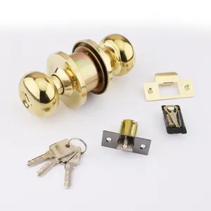 Roeasy vàng Nhà Ổ khóa cửa phần cứng và ổ khóa vòng Knob gỗ knobs khóa cửa - Product Image 2
