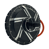 Moteur de moyeu à rayons sans balais QSMOTOR 273 50H V3 72V 8000W pour vélo électrique à roue unique avec patins de 200 mm