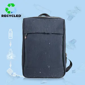Changrong mochila de laptop impermeável, mochila personalizada diária, laptop rpet, de poliéster eco friendly, casual