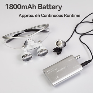 Occhiali ingrandimento 3.5x visore medicale testa montata cerchietto TTL Ergo Dental Loupes con faro 3W - Product Image 5
