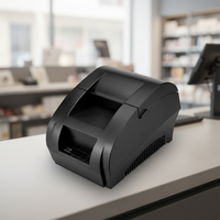 Imprimante thermique de bureau 58 mm prenant en charge la connexion sans fil et adaptée à l'impression de factures et de commandes à emporter.