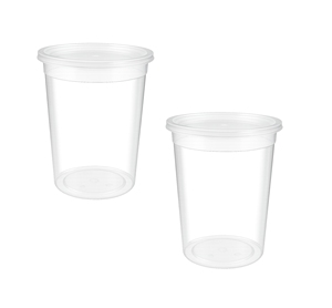 Recipientes Desechables Transparentes de PP para Alimentos con Tapas Seguras, Vasos Deli a Prueba de Fugas para Comida para Llevar, Almacenamiento, Catering y Preparación de Comidas - Product Image 4