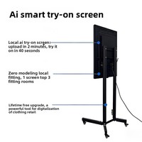 Nueva Pantalla Inteligente con IA de 27/32 Pulgadas, 1080P, Táctil, de Alta Definición, para Pruebas de Ropa y Publicidad, Color Negro