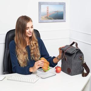 Sac À Lunch Isolé sur mesure Bureau Sac à Lunch En <span class=keywords><strong>Toile</strong></span> Cirée Sac à Lunch Adulte - Product Image 5