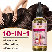 Minyak Rambut Bawang Merah Rosemary Jojoba Logo Kustom Grosir 10 Fungsi Melembapkan Berkilau Tidak Lengket Perawatan Rambut Alami Serum OEM