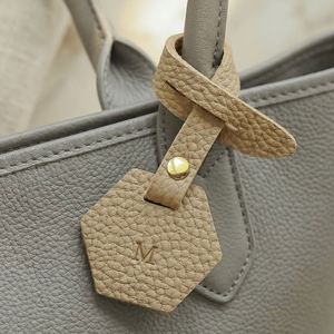 Fashion <b>Bag</b> Decoration Pendant Portable Car Keychain Accessories PU Leather Baggage Luggage Label Tags Anti-Lost - Product Image 2