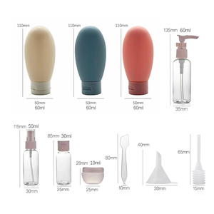 Colorful Candy Color Portable Size Mini Cream Jar Lotion <b>Bottle</b> With Soft Tube Travel Set - Product Image 2