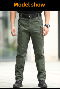 กางเกงคาร์โก้ผ้าแคนวาสลำลองสำหรับผู้ชาย มีกระเป๋า แห้งเร็ว ผ้าย้อมสีพื้น-<span class=keywords><strong>S</strong></span>.<span class=keywords><strong>Archon</strong></span> <span class=keywords><strong>IX9</strong></span> - Product Image 2