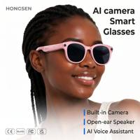 Lunettes intelligentes avec caméra et assistant vocal IA, étanches IP67, contrôle tactile, vidéo 1080P pour le travail et l'extérieur # povvideo