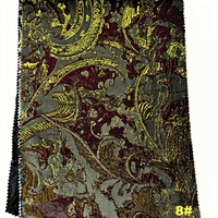 Tissu jacquard tissé en fil teint métallique poly nylon 149 g/m² pour robe / jupe / chemisier