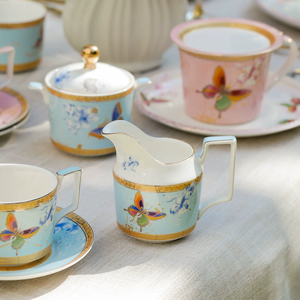 Service à café et thé en céramique style royal, directement de l'usine, tasses à café en porcelaine avec soucoupes, promotion en gros - Product Image 2