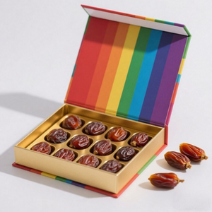 Caja de Regalo de Chocolate de Lujo con Diseño Personalizado, Caja de Embalaje para Chocolate Caliente con Nueces y Dátiles, Caja de Regalo de Chocolate Artesanal - Product Image 4