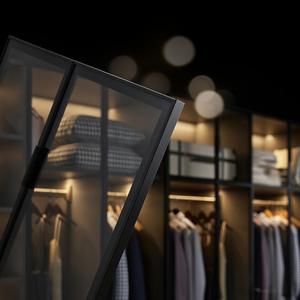 Armoires de chambre à coucher en verre de luxe modernes avec portes en verre personnalisables, design autoportant, gain de place et durables pour usage domestique - Product Image 5