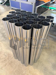 Ligne de production automatisée HOGI pour cheminées en acier inoxydable, <span class=keywords><strong>coude</strong></span> de <span class=keywords><strong>conduit</strong></span>, tuyau, machine à cintrer les tôles CNC à 4 rouleaux entièrement servo-assistée - Product Image 2