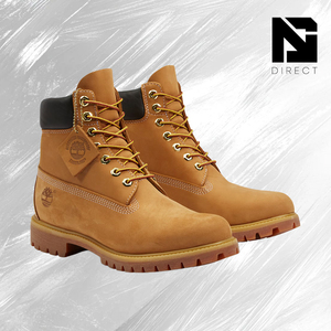 Botas Premium de 6 Pulgadas 'Wheat', Botas Impermeables con Cordones en el Tobillo, Punta Redonda, Botas de Cuero Estilo Martin, Antideslizantes, para Todas las Estaciones - Product Image 2