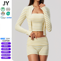 Nouvel ensemble de sport écologique extensible dans quatre directions, taille haute, coupe ajustée, pantalon trois-quarts respirant pour femme