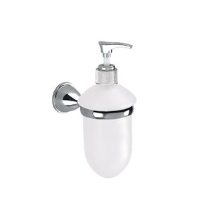 Portasapone Cromato 'Genziana' con Dispenser - Product Image 2