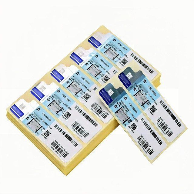 Wholesale Win 10 Professional Key Sticker Blue Original License Win10 Pro OEM Coa Sticker Label in Stick