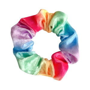Élastique à cheveux en velours, dégradé de couleurs, pour usage quotidien - Product Image 5