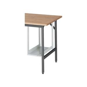 Support PC RAU H500xW150-230 mm gris clair, tôle d'acier RAL 7035 Convient pour 9000 425 480-9000 425 487, - Product Image 2