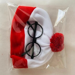 Gorro de Fiesta con Rayas Rojas y Blancas Barato, con Calcetines y Gafas, HPC-0927 - Product Image 6