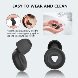 จุกอุดหูแบบซิลิโคน 3 ขนาด สำหรับนอนหลับ ลดเสียงรบกวน และการเดินทาง ใช้ซ้ำได้ - Product Image 5