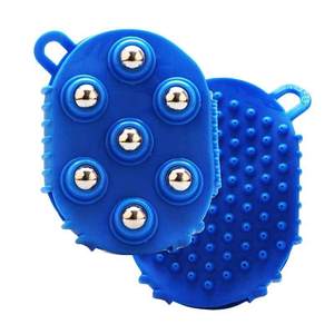 Brosse de massage double face à sept billes, rouleau de massage en silicone, outil Gua Sha pour le soin du dos - Product Image 3