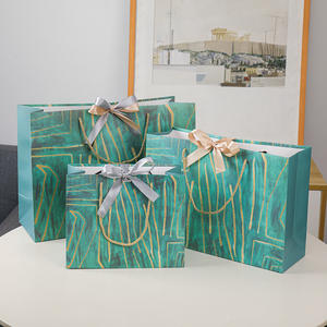 Custom Printing Premium Clothing <b>Shoe</b> Luxury Paper Shopping Tote Bag with <b>Bow</b> and Your Onw Logo - Product Image 3