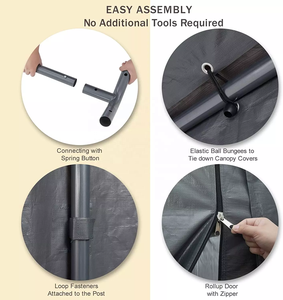 Abri de <span class=keywords><strong>voiture</strong></span> portable en <span class=keywords><strong>toile</strong></span>, garage en tissu, auvent de protection pour bateau et <span class=keywords><strong>voiture</strong></span>, prix de gros - Product Image 4