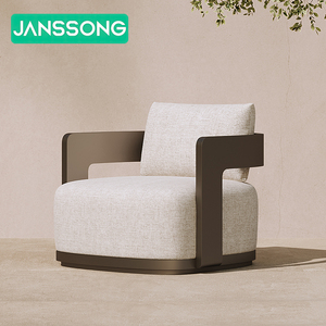 Conjunto de Muebles de Terraza de Lujo Modernos e Impermeables de Aleación de Aluminio, Sofá de Jardín, Asiento de Aluminio para Exteriores, Conjunto de Muebles de Exterior para Villa - Product Image 5