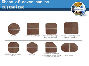 Couverture de <span class=keywords><strong>spa</strong></span> carrée pour bain à remous, couverture de sécurité pour piscine, protection solaire, durable, accessoires de couverture en cuir pour baignoire de <span class=keywords><strong>spa</strong></span> extérieure - Product Image 4