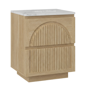 <span class=keywords><strong>Table</strong></span> <span class=keywords><strong>de</strong></span> <span class=keywords><strong>chevet</strong></span> effet <span class=keywords><strong>marbre</strong></span> pour chambre à coucher, meuble <span class=keywords><strong>de</strong></span> rangement en bois avec 2 tiroirs - Product Image 4