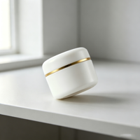 Contenants cosmétiques de luxe de qualité supérieure, pots vides en plastique pour crème, échantillons de maquillage, 10, 20, 30, 50, 100, 150, 200, 250, 300 ml