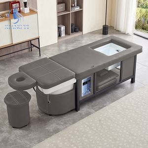 Salón de belleza personalizado muebles cabeza <span class=keywords><strong>spa</strong></span> masaje champú cama baño de pies y pedicura cama de lavado de pelo - Product Image 3