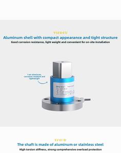 Sensor de <span class=keywords><strong>Torque</strong></span> de Flange YBNJ02 com Alta Rigidez Torsional, Sensor de <span class=keywords><strong>Torque</strong></span> Estático para Chave de <span class=keywords><strong>Torque</strong></span>, Precisão de 0,2%FS/0,5%FS, Metal, CE - Product Image 3
