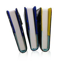 Cahier de haute qualité A5 Business gravé en cuir avec une boucle de stylo