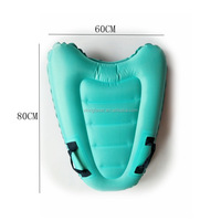 Planche de surf gonflable de forme estivale pour l'extérieur, 80*60cm, bouée, planche à pied, planche de surf pour enfants, planche de surf pour la mer, matelas flottant pour piscine