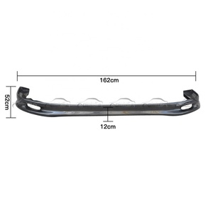 Nuevo Alerón Delantero Estilo S de Fibra de Carbono para Parachoques de Automóvil 1996-1998, Color Negro - Product Image 2