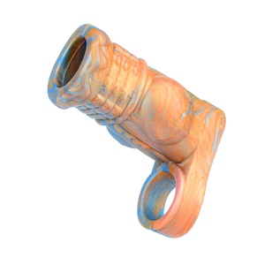 NNSX Multi Color Dragon Hollow <b>Dildo</b> Penis Sheath Flexible Cock Extender Sleeve Men's Enlargement Sex Toys Penis Extender - Product Image 3