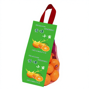 Sacchetto a Rete per Frutta con Fondo Sigillato e Manico, Borsa a Rete per Imballaggio di Frutta e Verdura - Product Image 5
