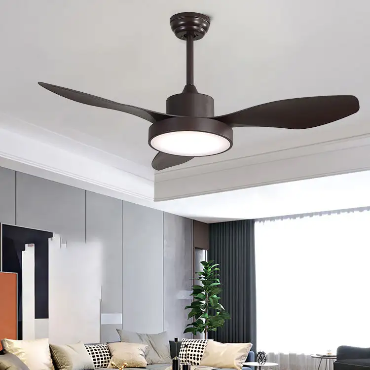 New Product Ideas Home 47 Inch Three Blades Fan Light Indoor Decorative Led Ceiling Lamp Remote Control Fan Light